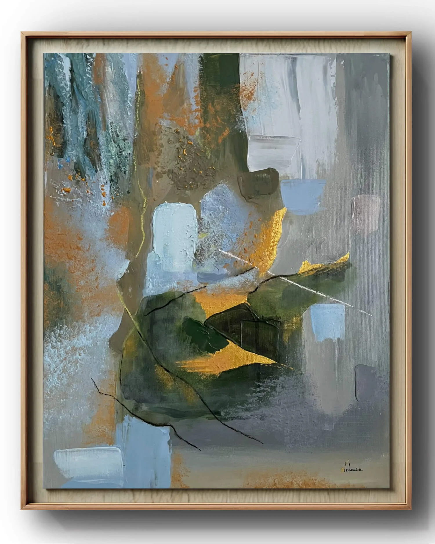 Abstract painting by Nini Mzhavia