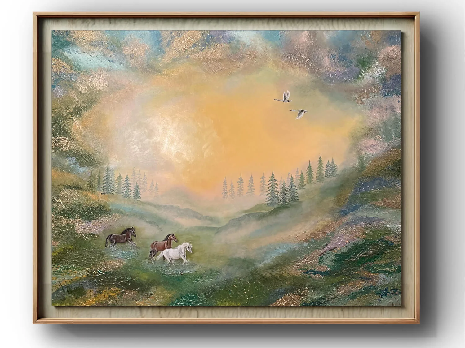 Dream landscape painting by Nini Mzhavia