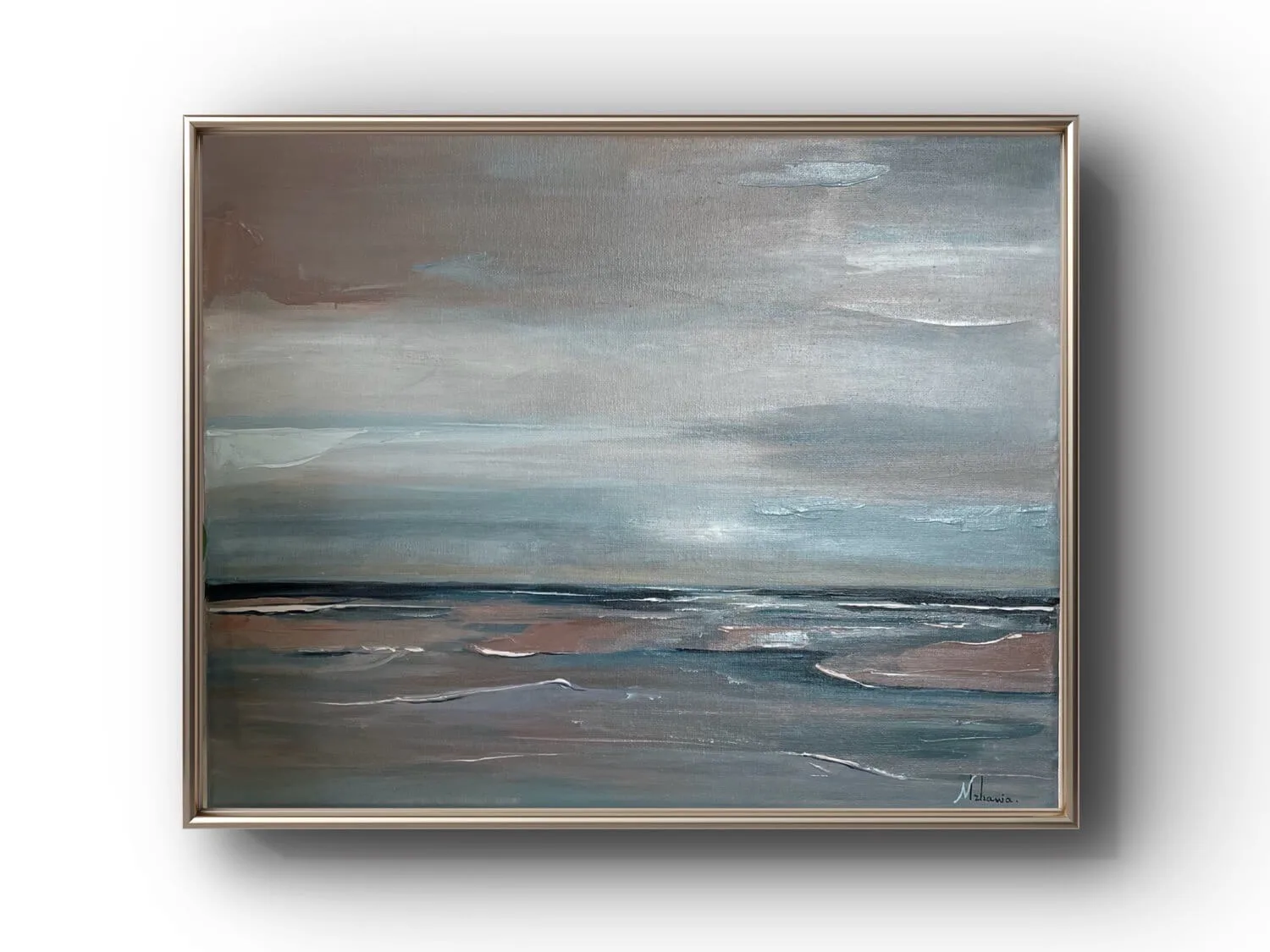 Seascape painting by Nini Mzhavia