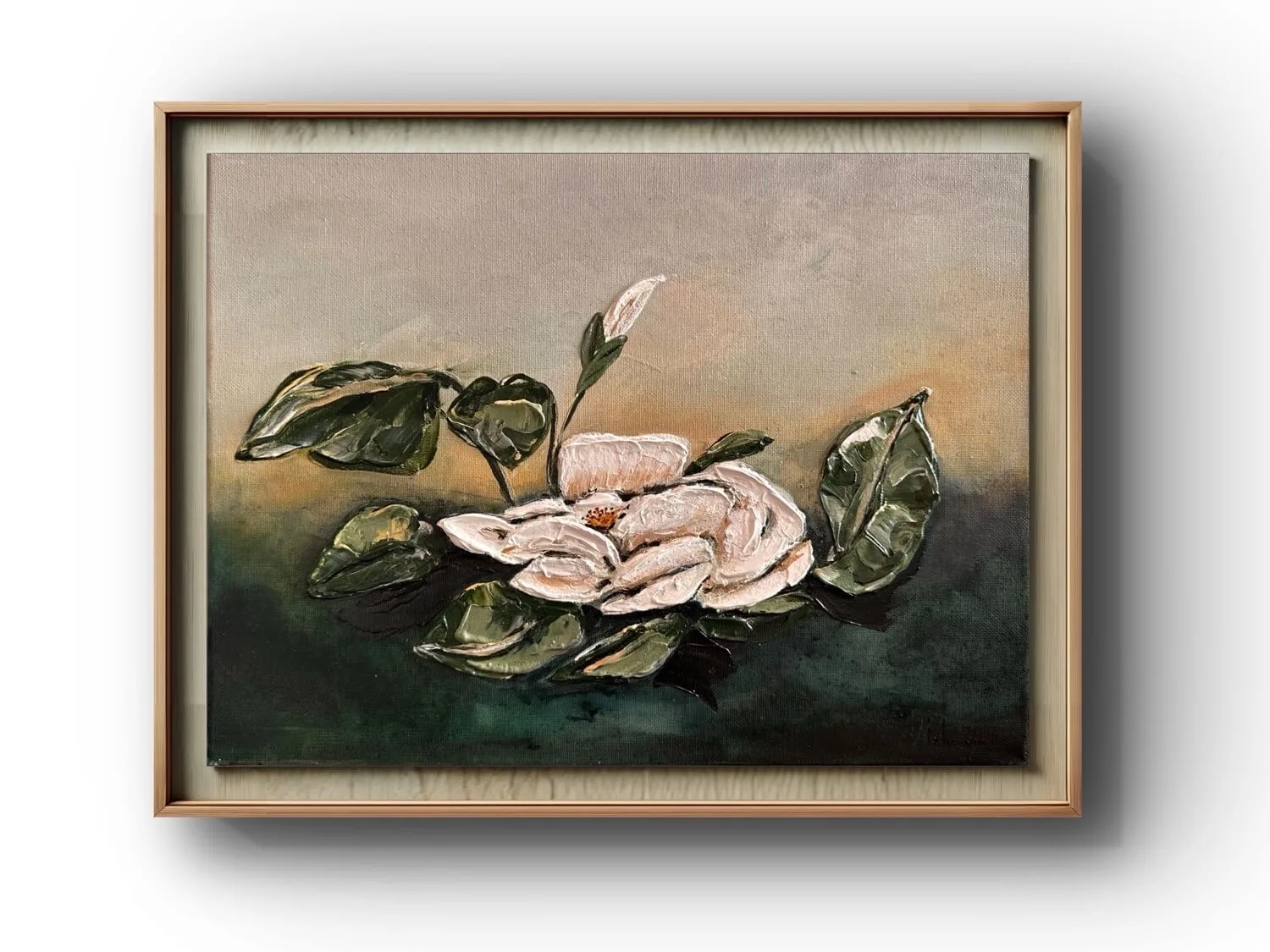 Water lily painting by Nini Mzhavia